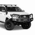 Black steel bull bar to suit Toyota Hilux 08/20 on
