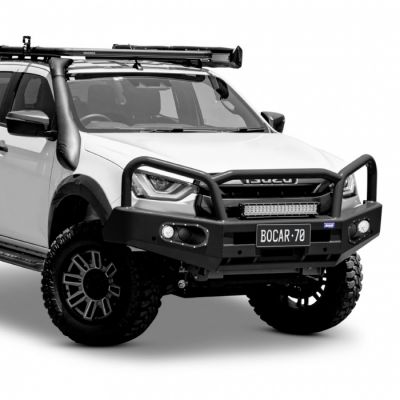 Black steel bull bar to suit Isuzu D-MAX 08/20-04/24